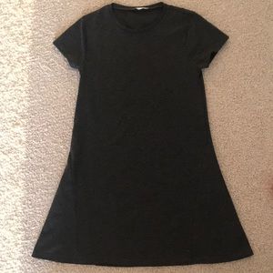 Zara gray trapeze mini dress
